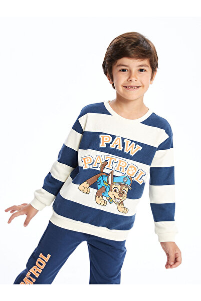 LC Waikiki سويت شيرت للأولاد برقبة دائرية وأكمام طويلة مطبوع عليه Paw Patrol ...