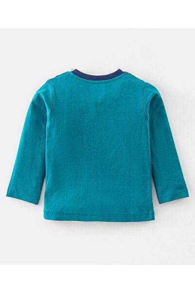 Babyhug 100% Cotton Graphic Full Sleeves T-Shirt - Blue