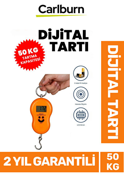 Carlburn Premium Lcd Ekran Seyahat Bavul Ağırlık Tartı Dijital Çok Amaçlı Taş...