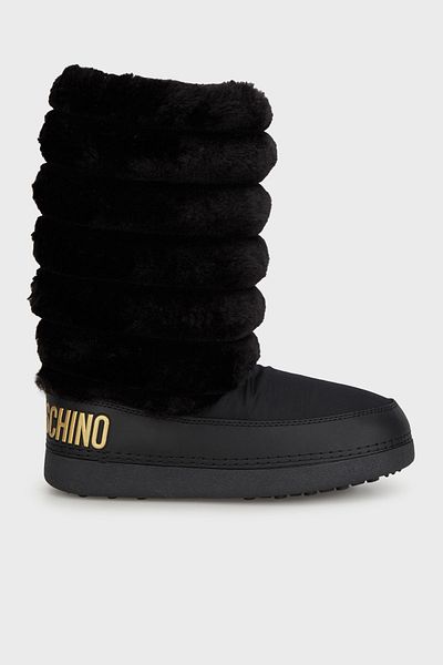 Love Moschino Soft Texture Quilted Detailed Logo Snow Boots - Snow Boots Ja24312G0Lish000