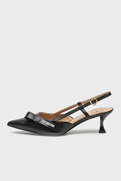 Love Moschino Low Heel Leather Pointed Toe Shoes - Shoes Ja10345G1Lie0000