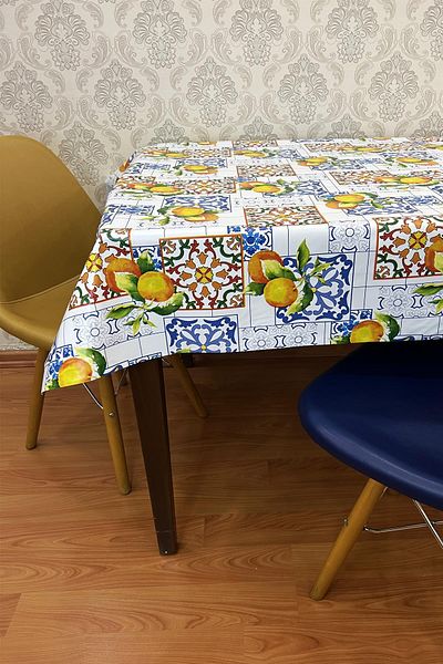 Pimula home Erasable Oilcloth Tablecloth with Pvc Fiber Base_Fruit_1166-1