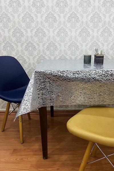 Pimula home Față de masă PVC cu model frânghie - acoperire transparentă, model 1032-a