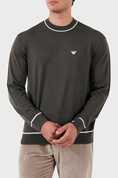 Emporio Armani Men's Crew Neck Sweatshirt - Regular Fit Pullover 6D1Mxh 1Mjlz F626