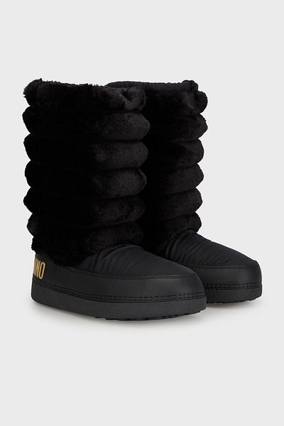 Love Moschino Soft Texture Quilted Detailed Logo Snow Boots - Snow Boots Ja24312G0Lish000