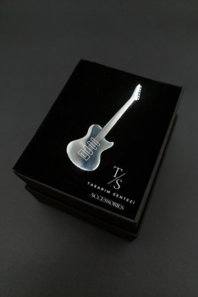 Tasarım Sentezi Broş Çelik Rozet Elektronik Gitar Muzik Rock Silver Yaka Kıyafet Takı Aksesuar Çanta Hediye