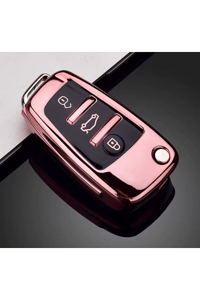emii auto spare parts Pink for Audi A3 8P A4 B7 B8 B5 B9 B6 A1 A5 Q7 Q5 A6 4F C6 C5 C7 C4 Key Case