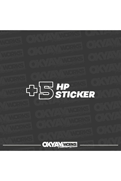 OkyayWorks ملصق 5Hp - ملصق للسيارة والدراجة النارية