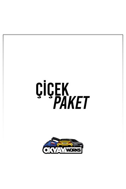 OkyayWorks ملصق حزمة الزهور - أسود