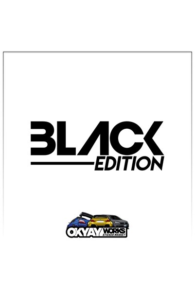 OkyayWorks Black Edition Sticker - Black-Car-Motorcycle Sticker