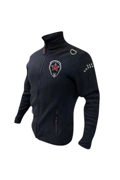 MODANKA Reflektör Baskılı Özel Güvenlik Poları Kadın Erkek Kalın Polar Kış Aylarında Sıcak Tutar