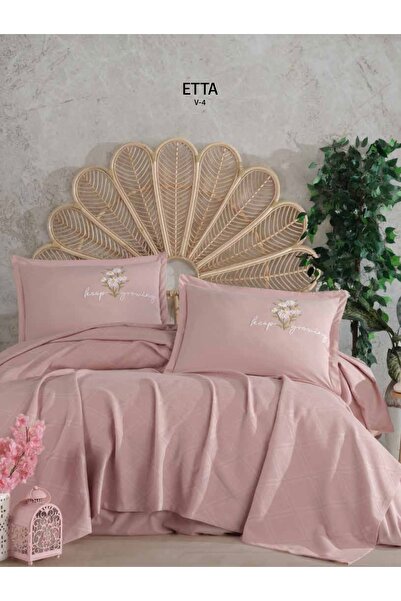 Aran Clasy Clasy Butik Çift Kişilik Nakış Detaylı Pike Takımı