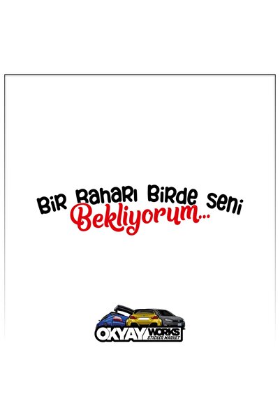 OkyayWorks I'M Waiting for Spring to Come for You Sticker- Car-Motorcycle Sti...
