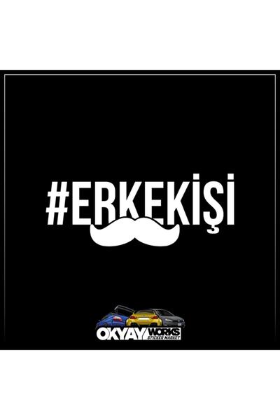 OkyayWorks Erkek Işi Sticker - Beyaz