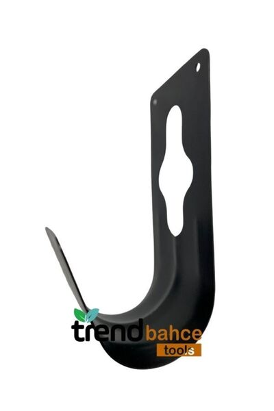 trendbahce Metal Hortum Toplama Aparatı Bahçe Duvar Hortum Sarma Aparatı (SİYAH)