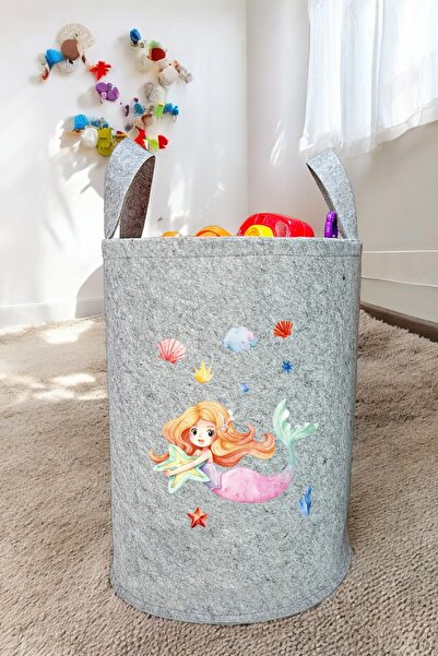 Trend Sizde Mermaid Pattern Baby Kids Room Organizer Storage Box Toy Dirty Ba...