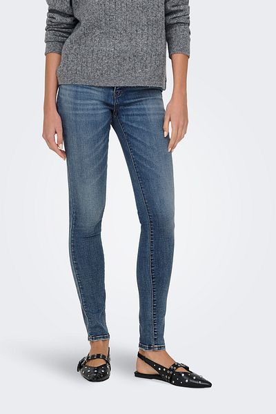 ONLY Ψηλόμεσο Slim Fit Skinny Leg Jeans - Παντελόνι Demin από βαμβακερό μείγμα 15332036