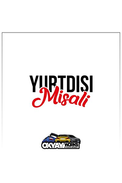 OkyayWorks Foreign Misali Sticker - Black- Car-Motorcycle Sticker