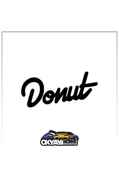 OkyayWorks ملصق دونات - أسود
