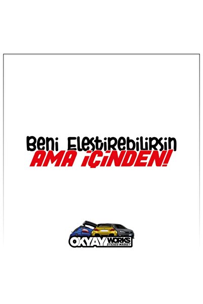 OkyayWorks You Can Criticize Me but I'M in It for Life Sticker - Black- Car-M...