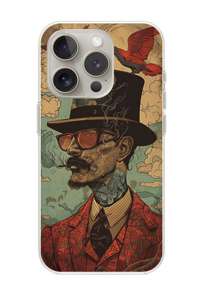 Dali Design حافظة شفافة متوافقة مع هاتف iPhone 14 Pro بتصميم Fedora