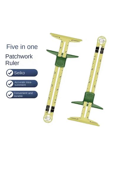 BGA French Sewing Ruler Button Hole Intermediate Gauge Circle Drawing Compass Ruler