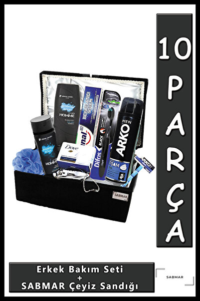 Pierre Cardin Damat Bohçası Nişan Bohçası Erkek Bakım Seti Sabmar Bombeli Dam...