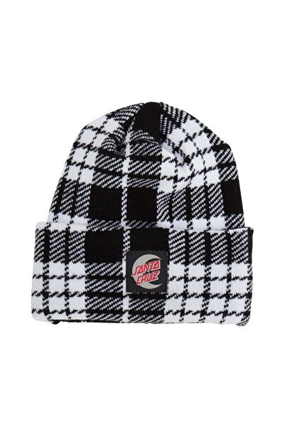 Santa Cruz Moon Dot Beanie Long Shoreman Beanie - Plaid