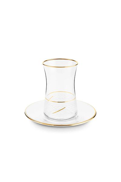 Karaca Wave Gold Tee-Set für 6 Personen, 12 Teilig