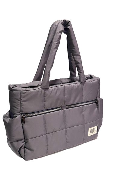 Nuggita Nuggıta Women's Bag - Rettangolo Speciale - Waterproof Puffer Bag - Slate Gray