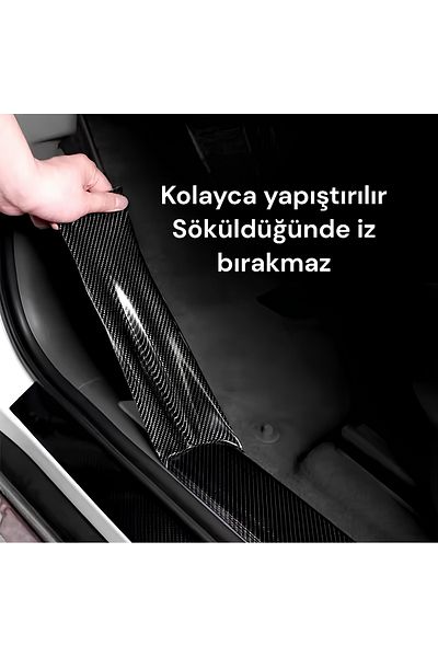 ESEMİZ 5D Door Sill Luggage under Door Post Strip Foil Size: 10cm X 3 Meters