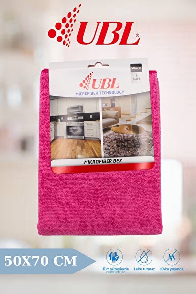 UBL Mikrofiber Temizlik Bezi Pembe Renk (1 Adet) 50X70