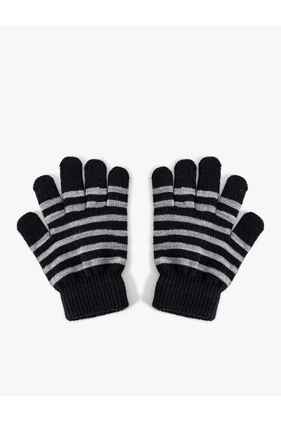 Koton Striped Gloves