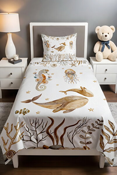 EVPANYA Bohemian Cute Submarine Patterned Single Baby Kids Pique Set