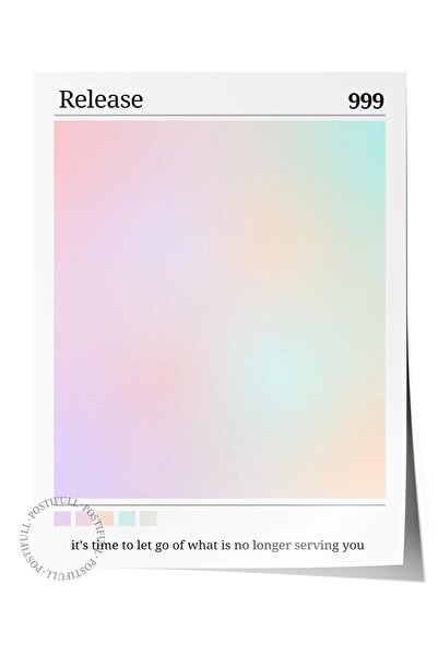 Postifull Poster fără ramă, Seria Aura NR: 123 - 999 - Mixt, Numere de înger,...