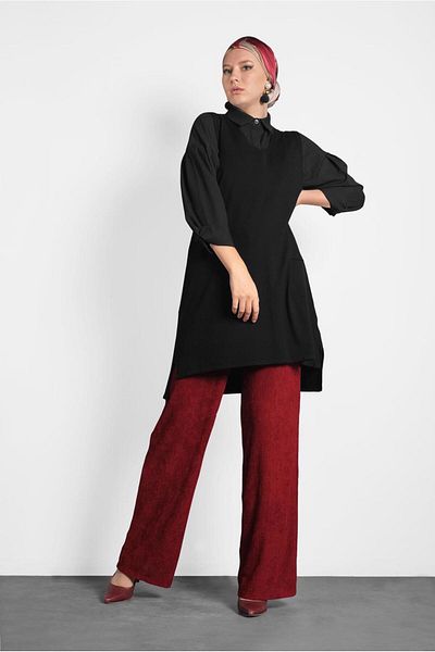 Alvina V-Neck Knitting Sueveter 40071