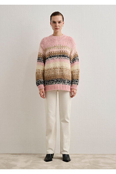 Mavi Crew Neck Pink Sweater Oversize / Wide Cut 1710583 -71009