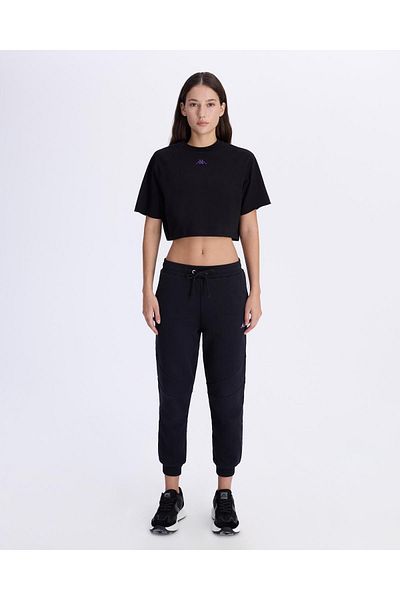 Kappa Authentic Alena T-Shirt Women's Black Oversize Fit T-Shirt