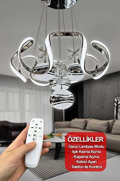 RSCOLLECTIONS Eliza 4 Top Modern Salon - Oturma Odası (ışık gücü yüksek) Led ...