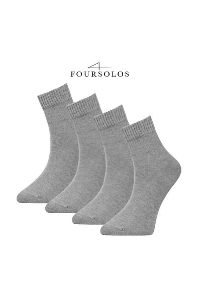 FOURSOLOS 4-Piece Non-Trace Socks