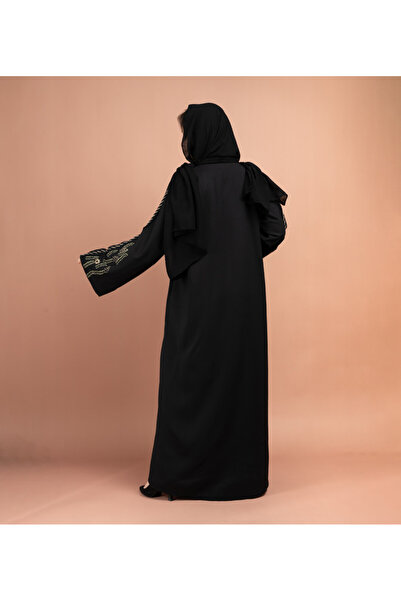 IKKXA Embroidery Handwork Emirati Abaya AIK5049