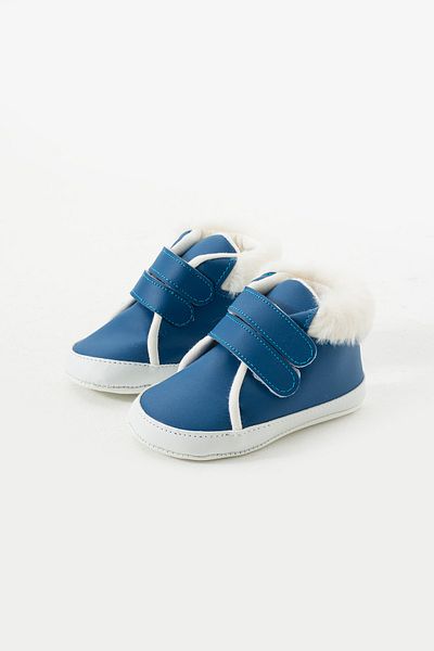 yummy kids Non-Slip Sole Plush Velcro Comfortable Baby First Step Booties