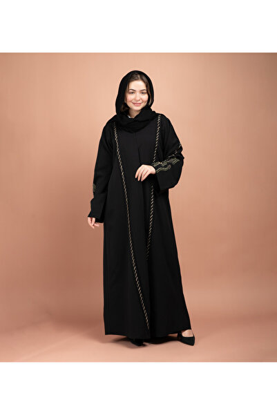 IKKXA Embroidery Handwork Emirati Abaya AIK5049