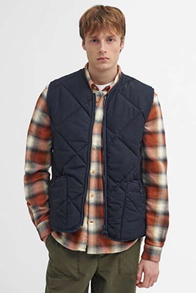 Barbour Field Kapitone Yelek NY91 Navy