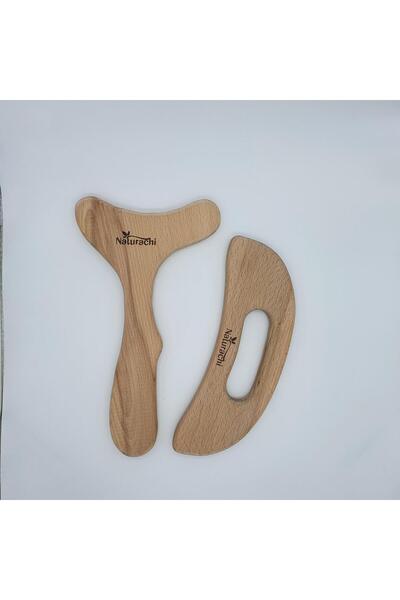 Naturachi Ahşap Graston Madero Terapi Ve Selülit 2'li Masaj Aleti Model 4
