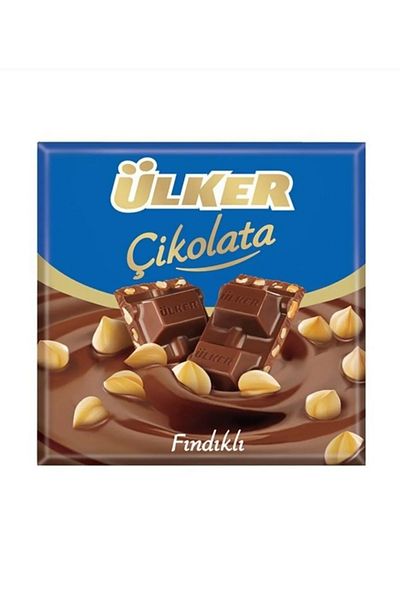Ülker 60 Grams of Square Chocolate - Hazelnut X 6 Pcs Total 360 Grams