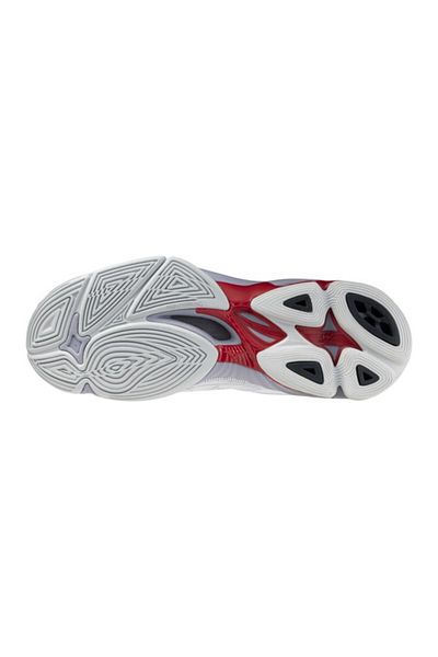 MIZUNO Wave Voltage 2 Unisex Volleyball Shoes White / Red