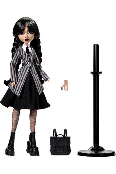 Cici Oyuncak Wednesday Addams High Doll Academy Uniform Thing and Backpack Bebek