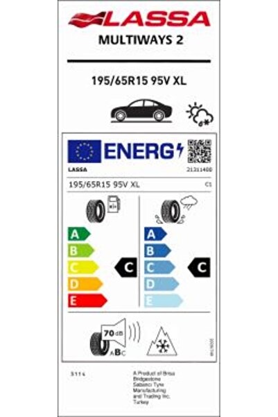 Lassa 195/65R15 95V XL Multiways 2