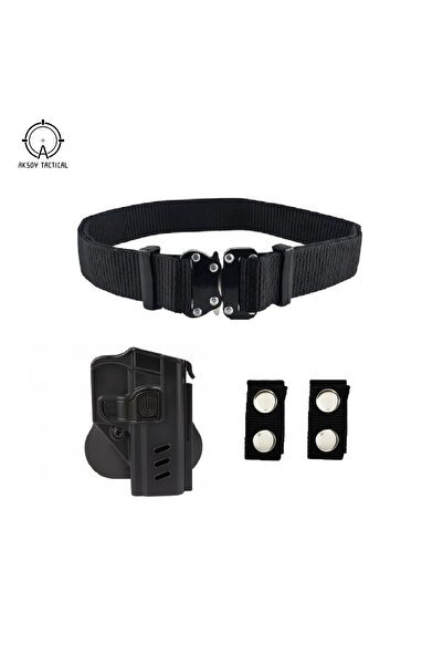 a+ aksoy tactical Çelik Tokalı Palaska - Bg Sarsılmaz Sar9 & Sar9 Mete Polime...